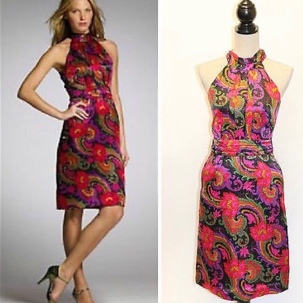 J. Crew Isabella Silk Paisley dress